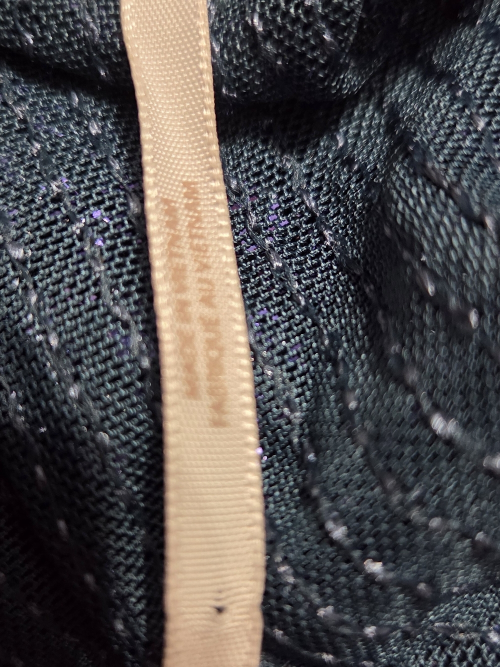 Free People Women’s Navy Sequin Long-Sleeve Top - Picture 5 of 5